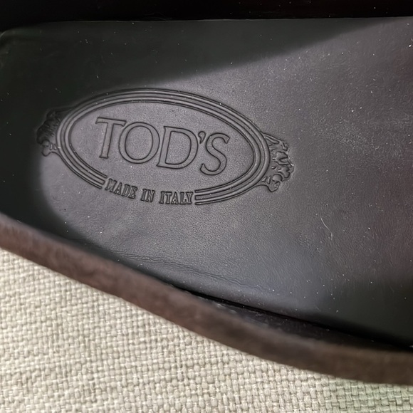 TOD'S GOMMINO DRIVING SHOES IN SUEDE - BROWN Sz 9 - Picture 3 of 9